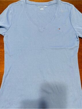 Tommy Hilfiger Dusty Blue V-Neck Tee
